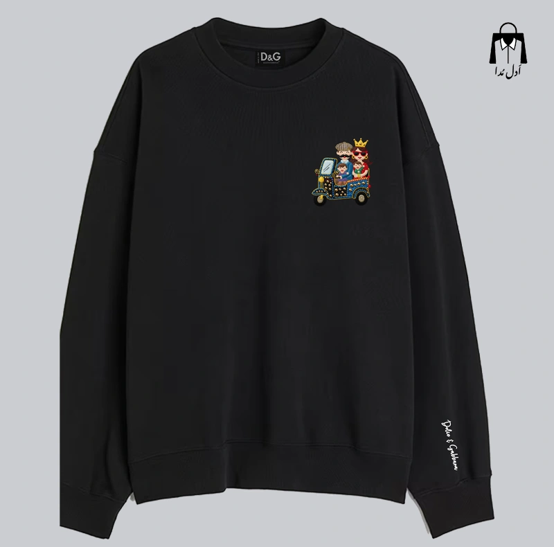 پلیور مشکی طرح فانتزی Dolce & Gabbana