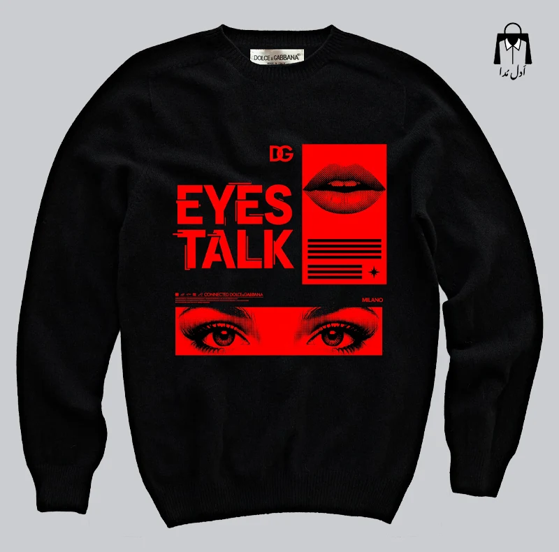 پلیور زنانه طرح Eyes Talk دولچه و گابانا
