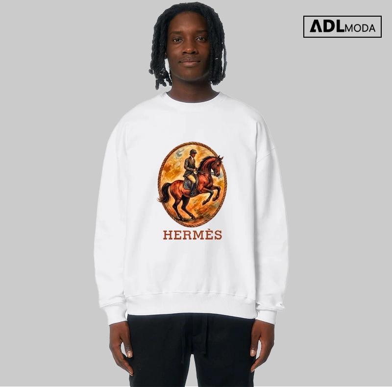 دورس سفید Hermes طرح سوارکار کلاسیک